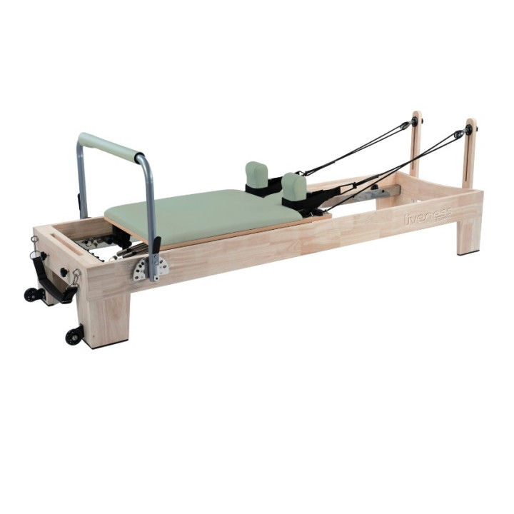 Reformer in legno di quercia naturale PTX 5000 Green Tea - Lifeness Toorx