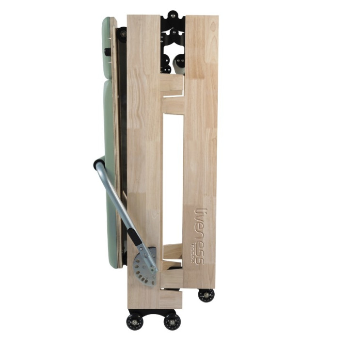 Oak wood foldable Reformer PTX 3000 Green Tea - Lifeness Toorx