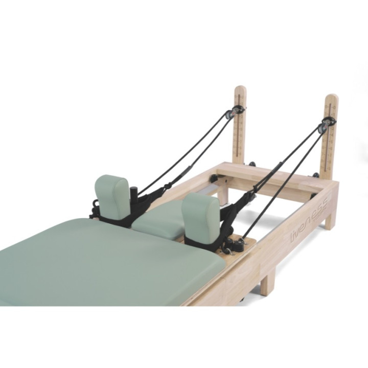 Oak wood foldable Reformer PTX 3000 Green Tea - Lifeness Toorx