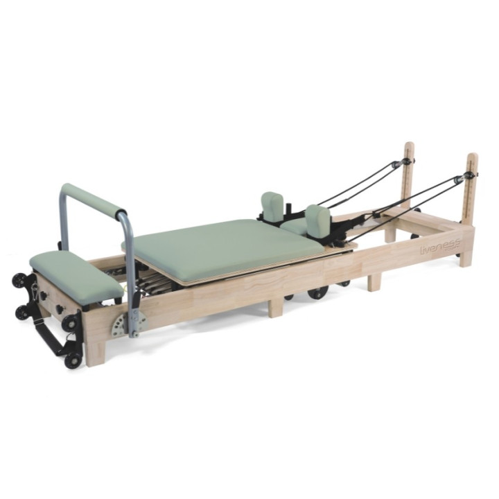 Oak wood foldable Reformer PTX 3000 Green Tea - Lifeness Toorx
