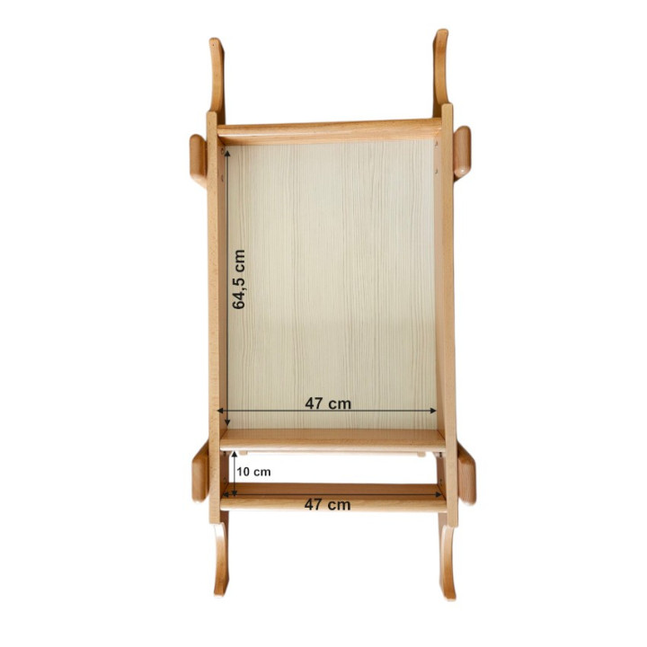 Beech Wood Psychomotor Cart | Multifunctional Equipment Storage Unit for Gyms, Studios, and Schools