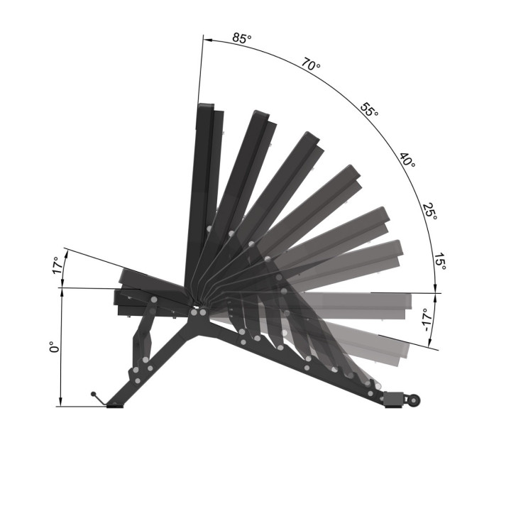 Panca piana multiuso richiudibile Toorx WBX-400