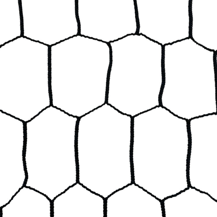 Rete da pallavolo maglia esagonale 100 mm filo 2,5 mm con bordatura PVC