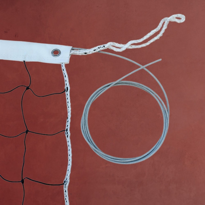 Volleyball net knotted square mesh 2.5 mm wire