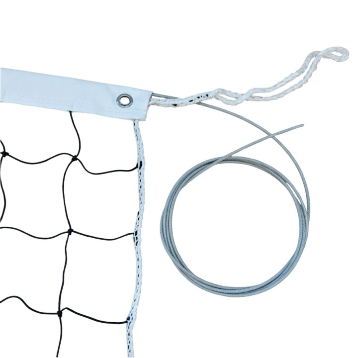 Volleyball net knotted square mesh 2.5 mm wire
