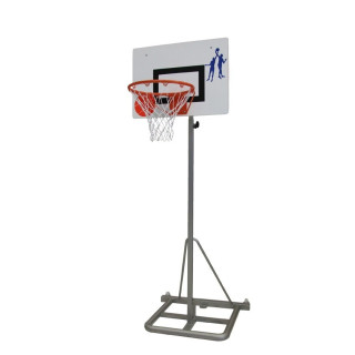 Basket system trasportable on wheels with MDF backboard