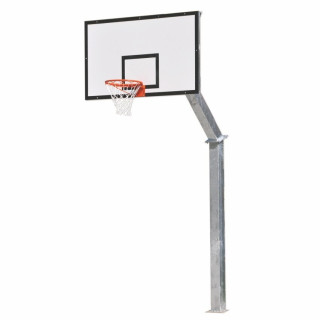Monotubular basketball system in varnished steel