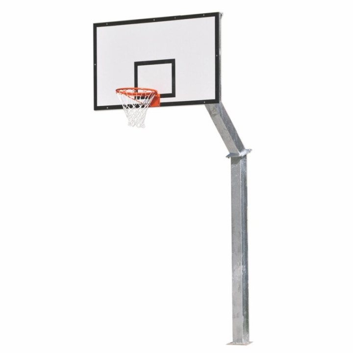 Monotubular basketball system in varnished steel