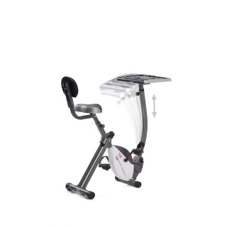 Toorx Brx Office Compact space-saving exercise bike, easy access and desk adjustable in height and inclination