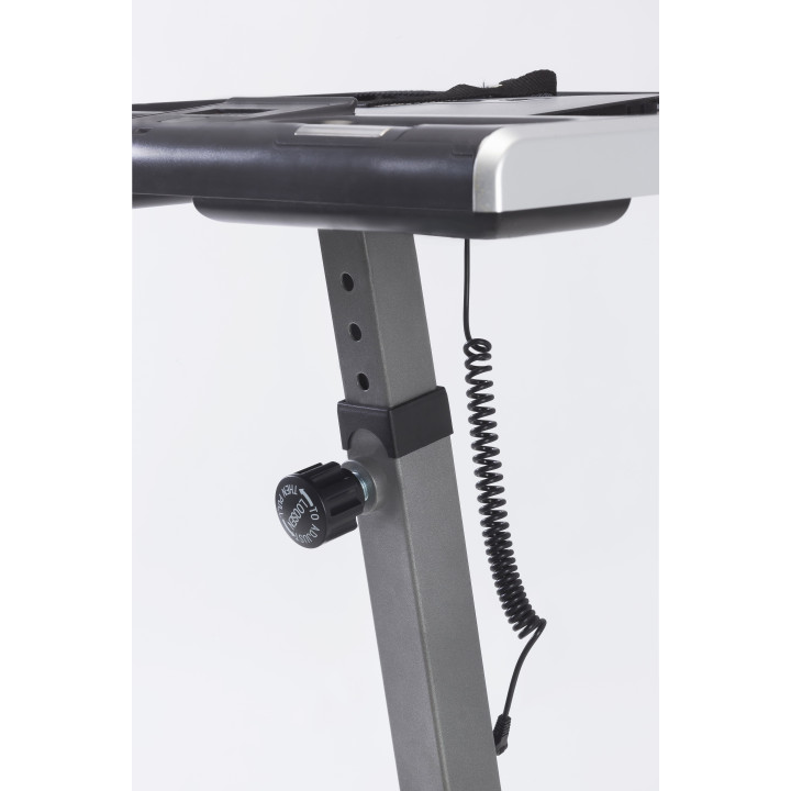 Toorx Brx Office Compact space-saving exercise bike, easy access and desk adjustable in height and inclination