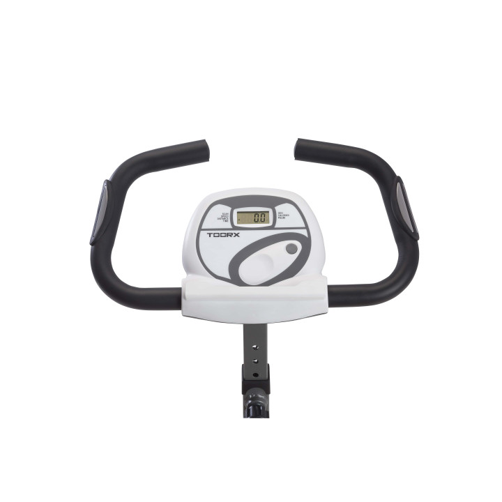 Toorx Brx Office Compact space-saving exercise bike, easy access and desk adjustable in height and inclination