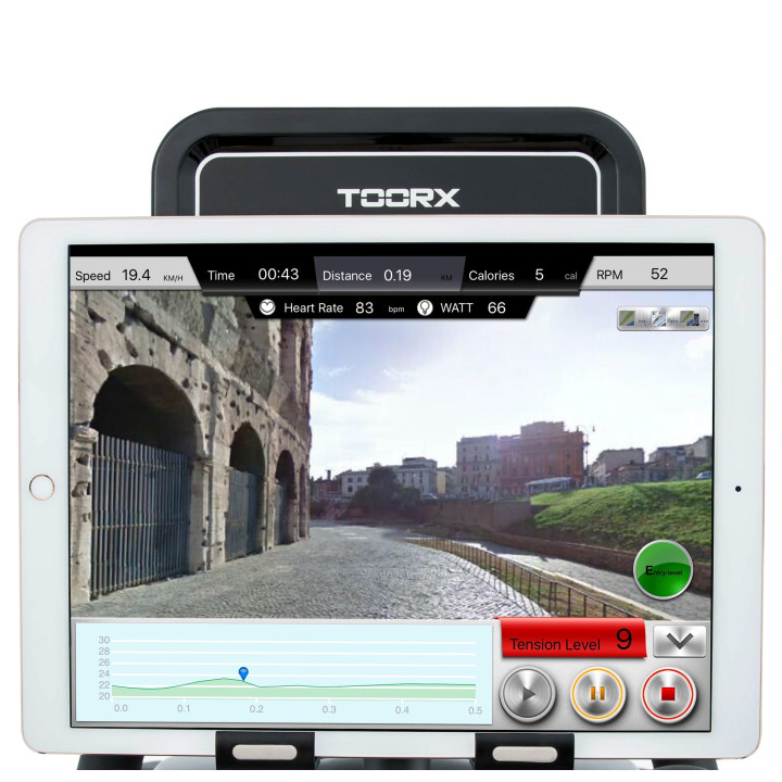 Toorx Erx 300 electromagnetic elliptical trainer with APP Ready wireless receiver