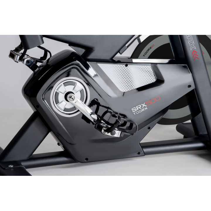 Indoor Cycle Toorx Srx 500 electromagnetic with wireless receiver and heart rate monitor including APP Ready