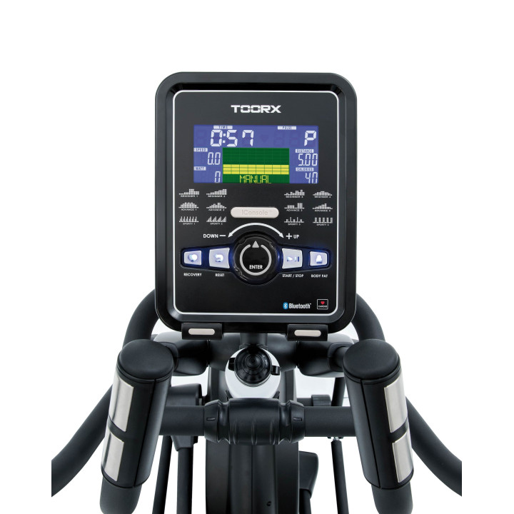 Toorx Erx 500 electromagnetic front flywheel elliptical trainer with App Ready wireless receiver