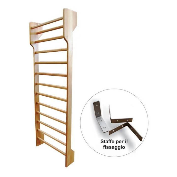 Swedish wall bars for gymnastics, one span 230x80 cm