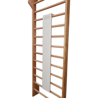 Vertical back protector support that can be attached to the Swedish backrest