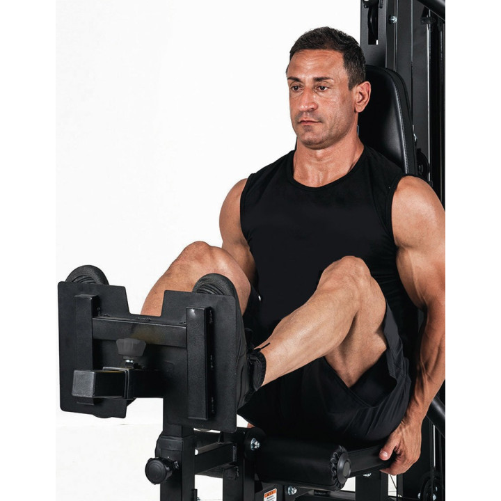 Stazione multifunzione Toorx Msx-90 pacco pesi 102 kg con doppio cavo libero e pressa gambe regolabile