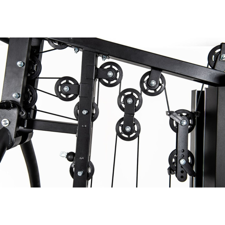 Stazione multifunzione Toorx Msx-90 pacco pesi 102 kg con doppio cavo libero e pressa gambe regolabile