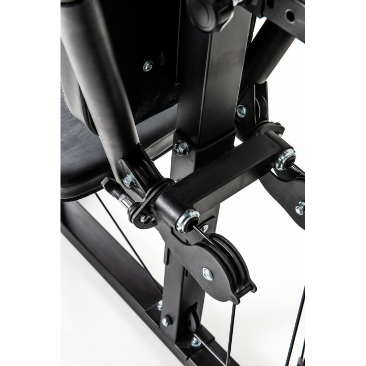 Stazione multifunzione Toorx Msx-90 pacco pesi 102 kg con doppio cavo libero e pressa gambe regolabile