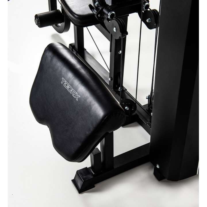 Toorx Msx-90 multifunction station 102 kg weight pack with double free cable and adjustable leg press