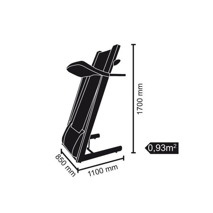 Tapis Roulant Toorx Trx 100 Hrc App Ready 3.0 motore AC fascia cardio inclusa