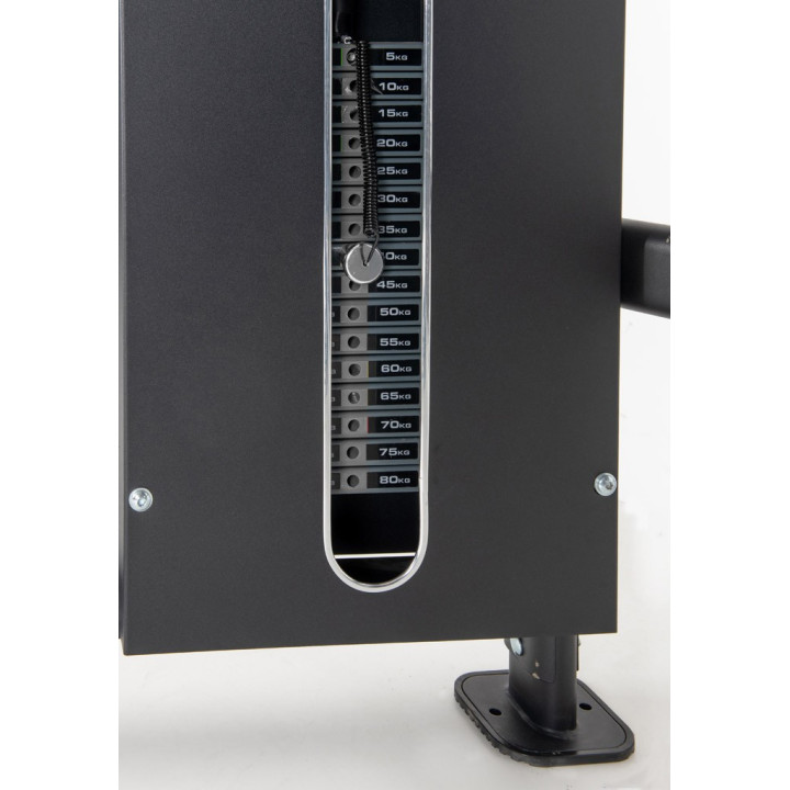 Toorx Csx 3000 dual pulley cable cross station with double steel weight stack 80 kg each.