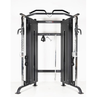 Toorx Csx 3000 dual pulley cable cross station with double steel weight stack 80 kg each.