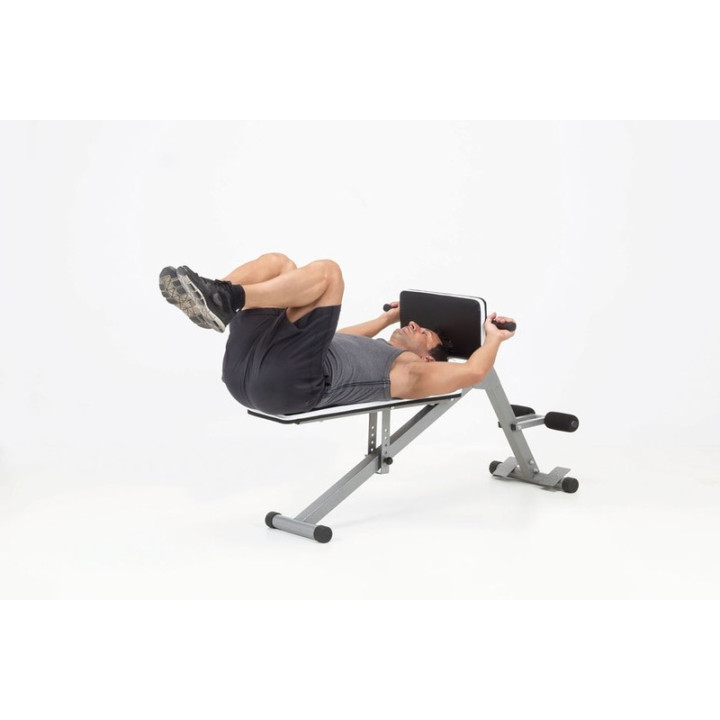 Panca per hyperextension con panca piana e inclinabile multiuso Toorx Wbx 40 Multi Fit richiudibile