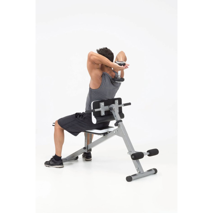 Hyperextension bench with multipurpose flat and reclining bench Toorx Wbx 40 Multi Fit foldable