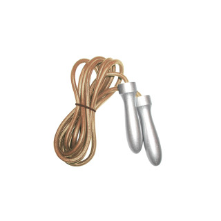 Corda da salto in pelle professionale con manopole light  in alluminio Toorx