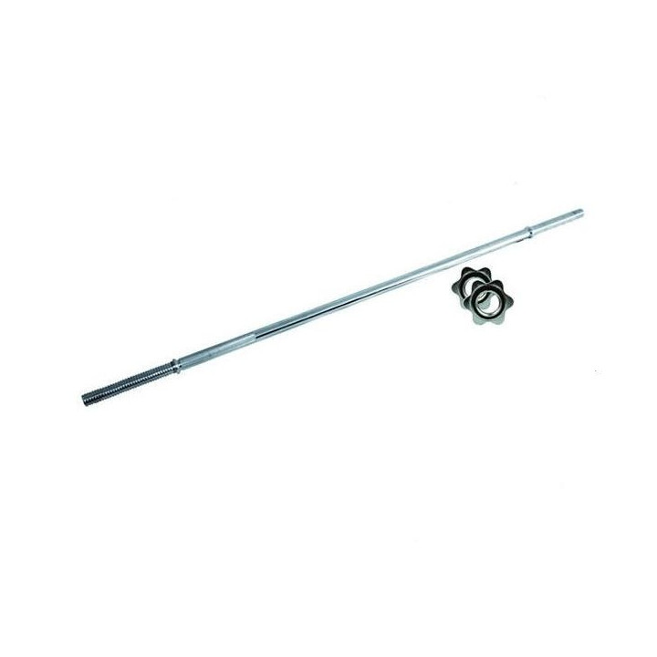 Chromed barbell 180 cm with Toorx screw closure