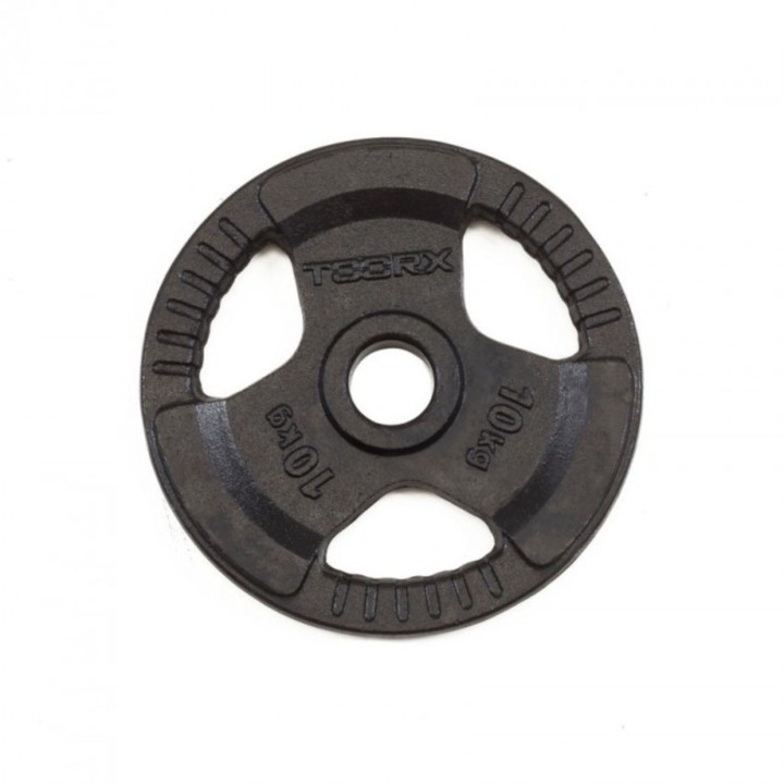 Tri Grip Olympic disc in Toorx rubberized cast iron