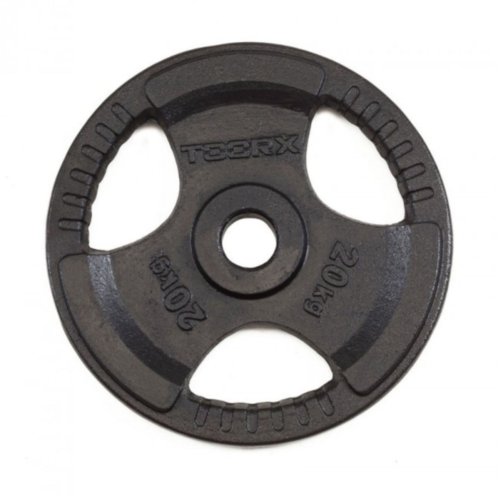 Tri Grip Olympic disc in Toorx rubberized cast iron