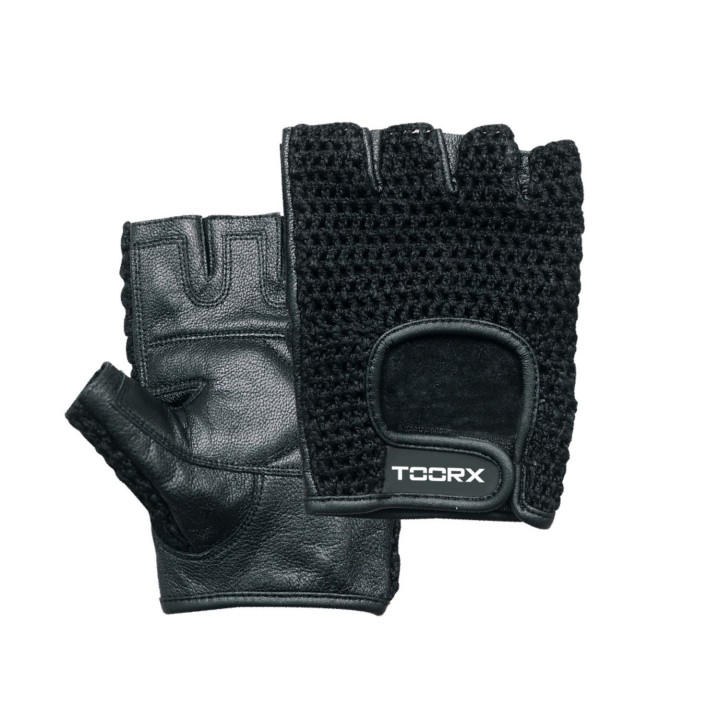 Toorx leather and mesh weightlifting gloves