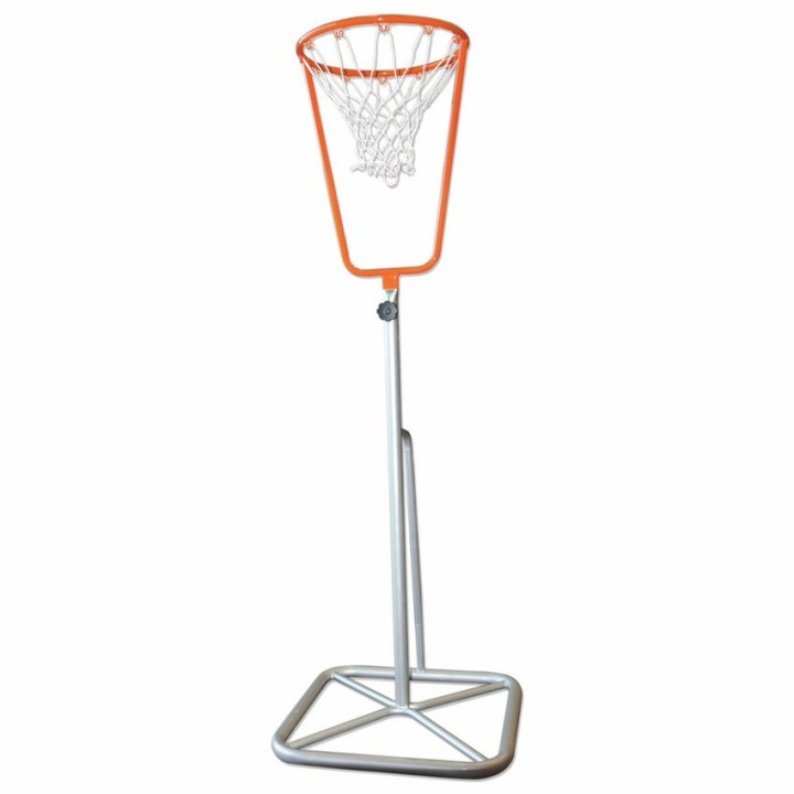 Column Utilbasket with height-adjustable basket and net