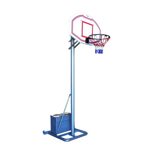 Basket and mini-basket ballast system trasportable on wheels