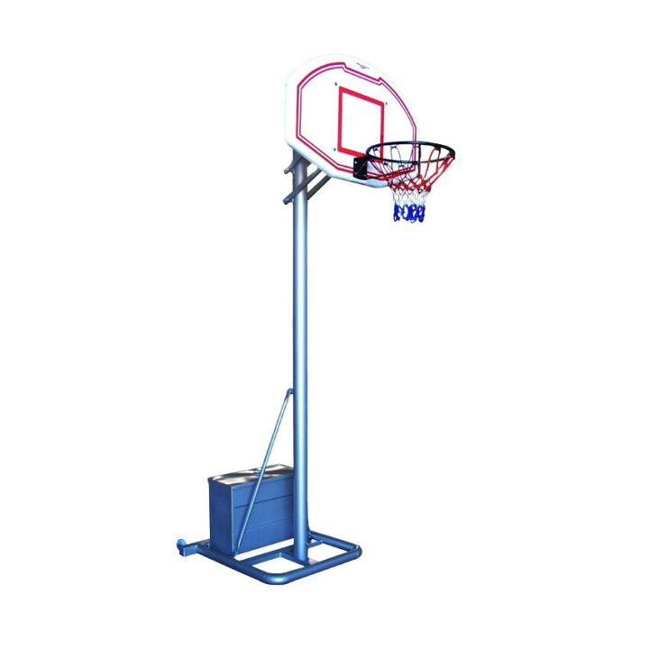 Basket and mini-basket ballast system trasportable on wheels