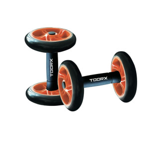 Pair of dumbbells with wheels for Toorx abdominals