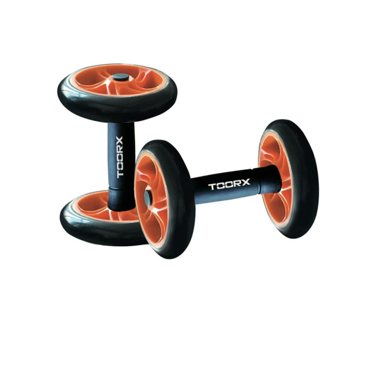 Pair of dumbbells with wheels for Toorx abdominals