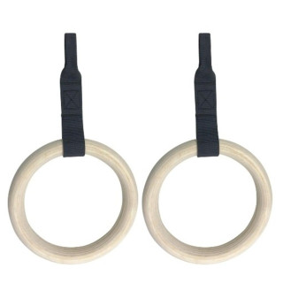 Pair kit of wooden rings with straps for Fst Double Toorx