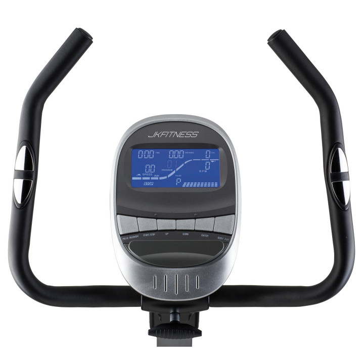 Cicloergometro elettromagnetico programmabile ingresso facilitato Jk Fitness 260 + ricev. cardio wireless JK