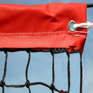 Rete da beach tennis con bordatura superiore in pvc