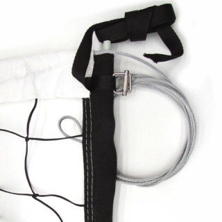 Rete da pallavolo a norma FIPAV completa di antenne e tasche