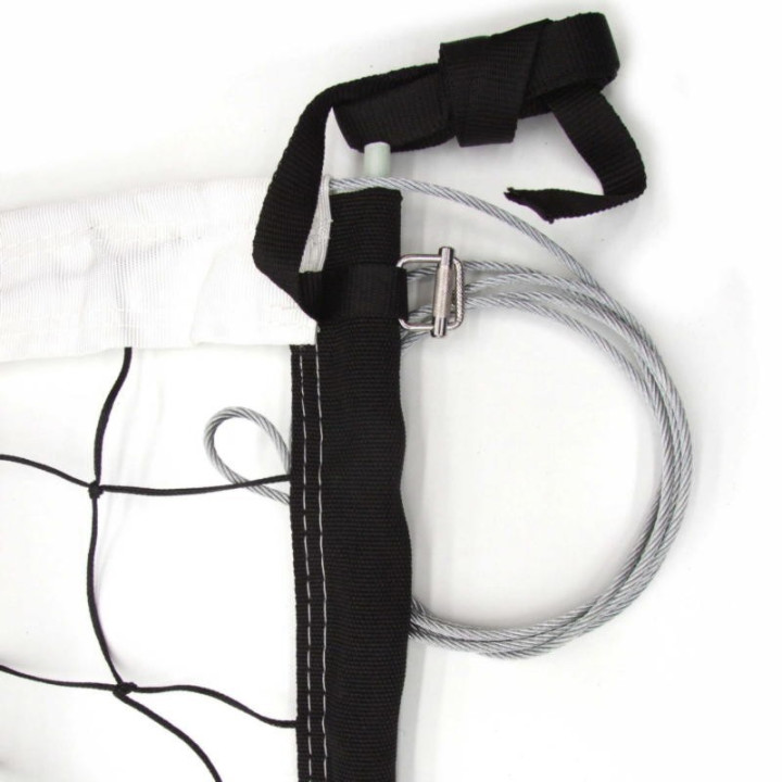 FIPAV compliant volleyball net complete with antennas and pockets