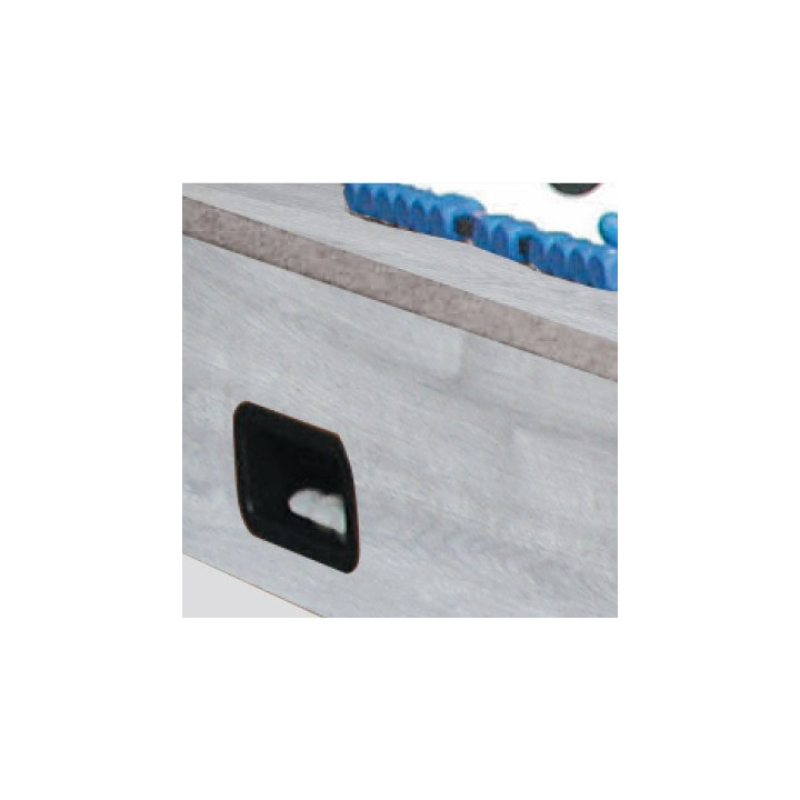 Calcio Balilla Garlando G-2000 rovere grigio con aste rientranti