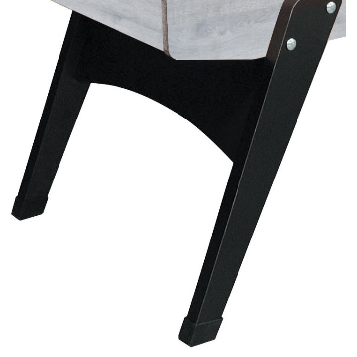 Garlando G-2000 gray oak table football with recessed rods