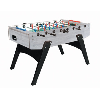 Garlando G-2000 gray oak table football with protruding rods