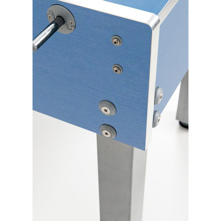 Garlando G-500 Weatherproof blue table football with retractable rods