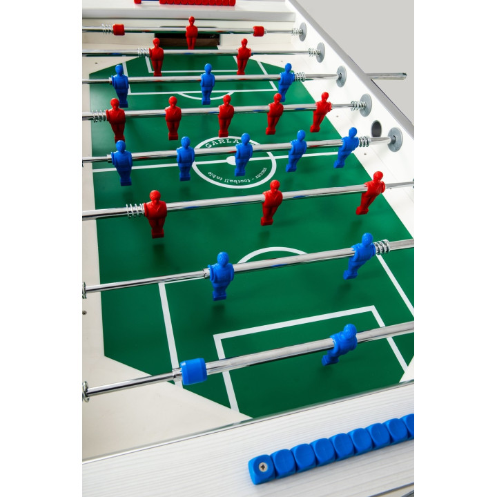 Garlando G-500 Weatherproof white table football with recessed rods