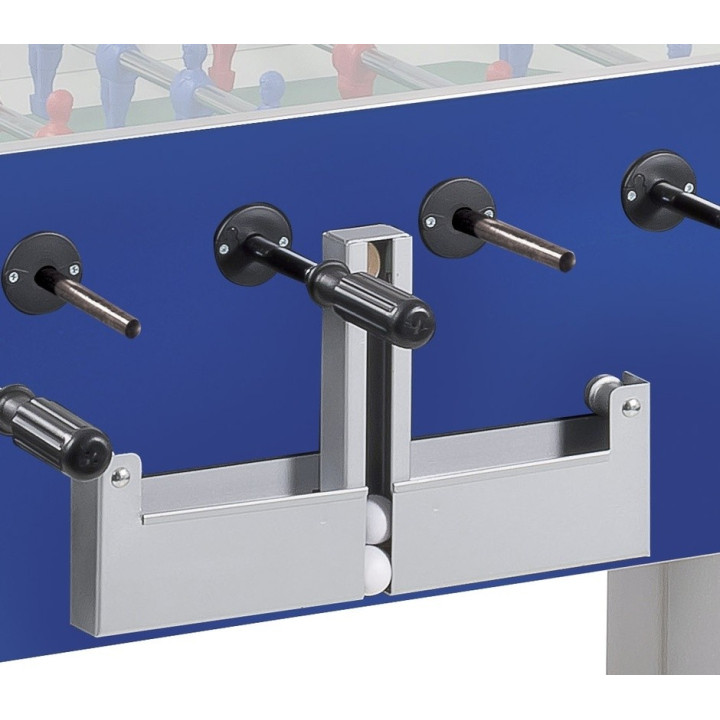 Garlando Class Weatherproof Table Football with protruding rods and upper glass